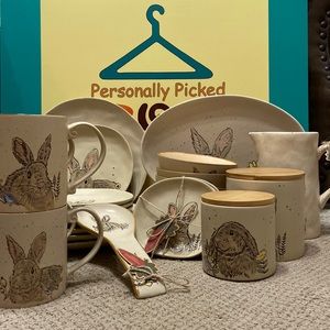 Spectrum Designz EVERGREEN BUNNY Dinnerware Set